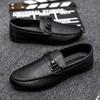 Dress Trend Autumn Lightweight Men's Loafers Doudou Shoes Simple Korean Version Non-slip Men's Shoes Small Leather Shoes Thick-soled Breathable