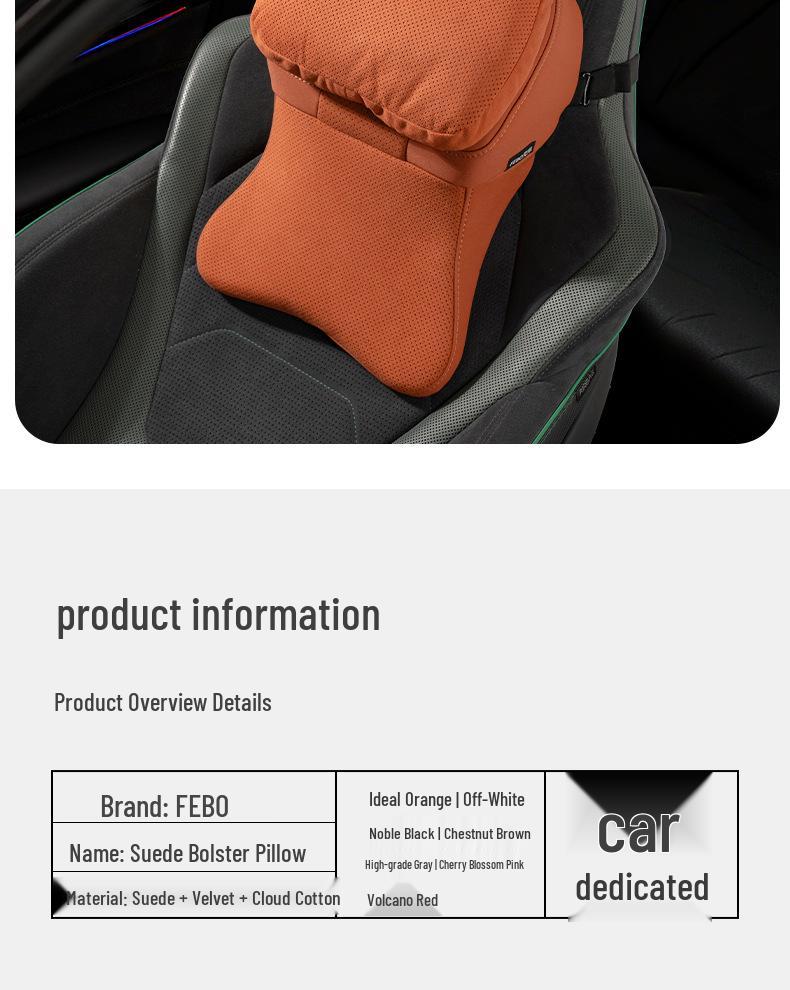Tesla Car Headrest Cushion: Neck Protection Pillow for Model 3/Y/S