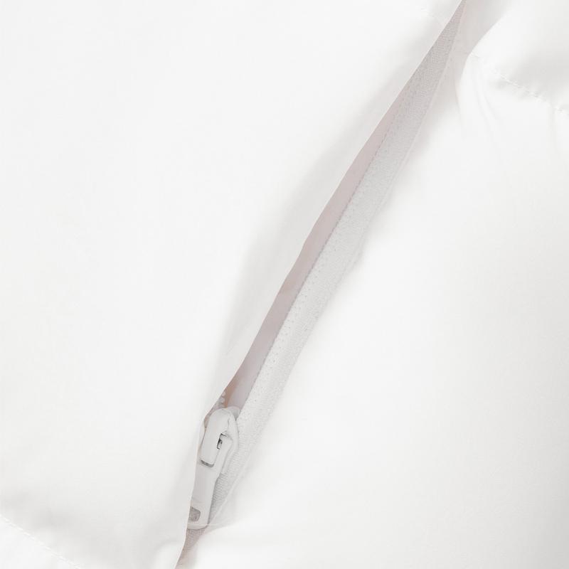 Li Ning Fitness Series Letter Zipper Hooded Versatile Long Down Jacket Men Outerwear Standard-White AYMU567-3