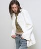 Generalidea Fringe-Trimmed Tweed Jacket [Ivory] / Gf1Ljk507