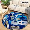 Hunter X Hunter Round Area Rug Carpet Rug For Living Room Bedroom Sofa Playroom Decor Nonslip Floor Mat