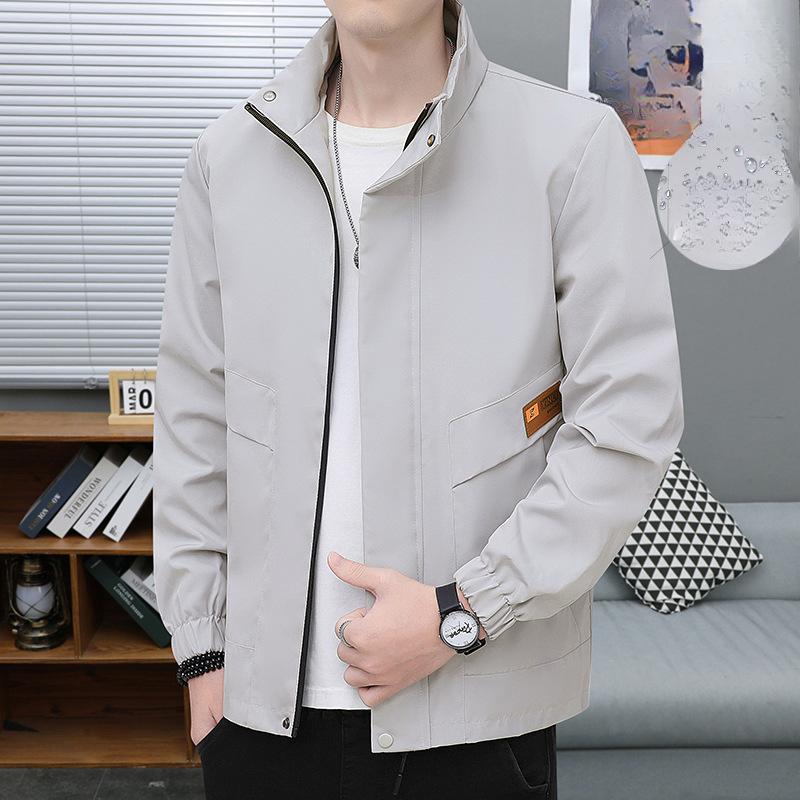 

Куртка мужская весна и осень тренд мода красивая куртка повседневная универсальная спортивная мужская бейсбольная одежда M серый