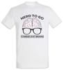 Nerd To Go T-Shirt Brain Zombies Zombie Fun Geek Admin Coder Developer Glasses