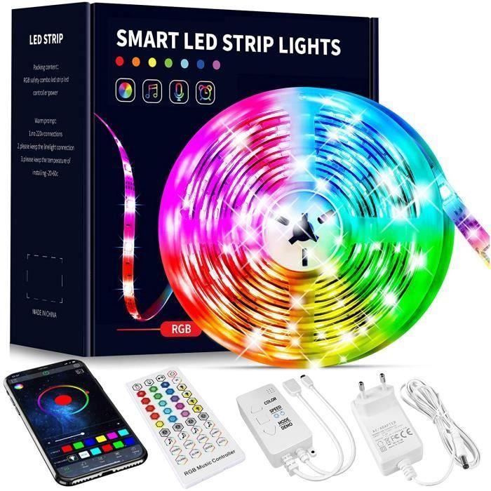 Ruban LED - Beaeet - 10M - Multicolore - Télécommande 40 Touches - Dimmable