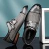 Fashion Breath Mens Oxfords Shoes Fashion Business Party Shoes Genuine Leather Lace-up Brogue Dress Flats Hollow Out Male Derby Footwear