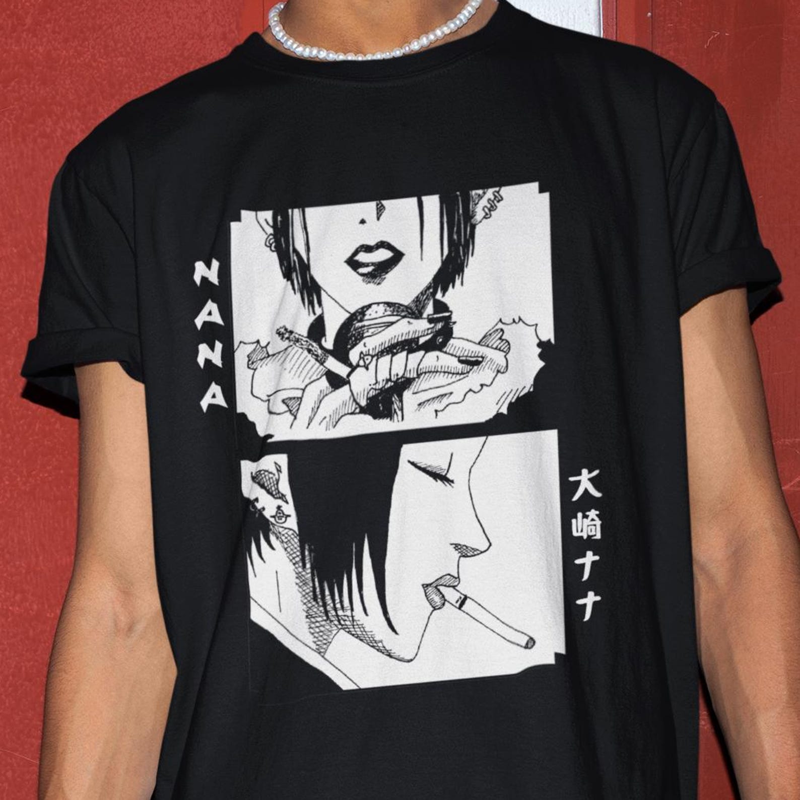 Nana Anime Shirt - Manga Cosplay Tee,Nana Tshirt,Black Stones Band XL