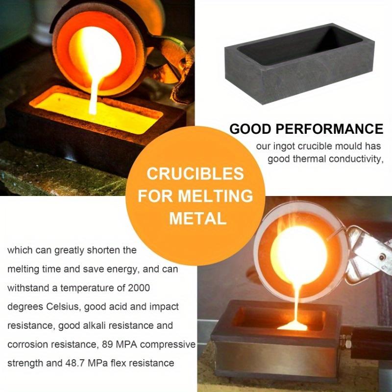 1 KG Ingot Mould Casting Ingot Crucible Mould Silver Gold Ingot Mould Melting Casting Refining Mold