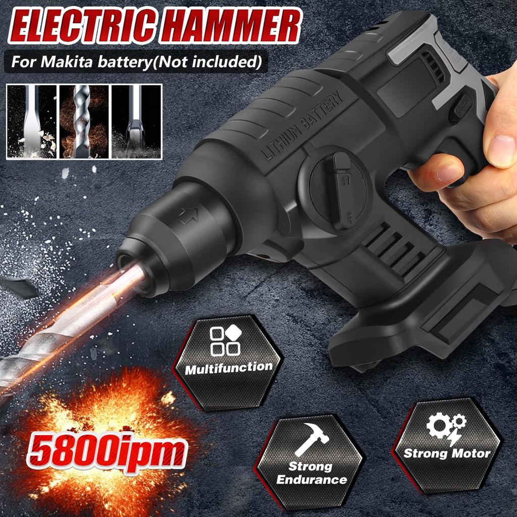 10000bpm 21V Drill Impact Electric Hammer Rechargeable Brushless Cordless Rotary Hammer Impact Drill for 21V Battery