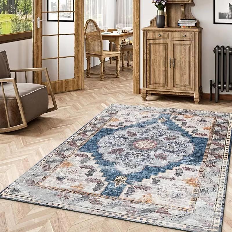 Türkiye Persian Carpet Vintage Ethnic Style Rug Living Room Decoration Rugs Living Room Bedroom Decoration Washroom Floor Mat