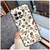 Orange Flower Pattern Case For OnePlus Nord CE 2 3 Lite 2T N10 N20 N30 Ace 8T 9RT 10T 10R 8 9 10 Pro 11 Coque