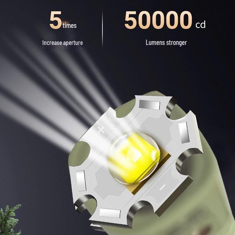 Rechargeable LED Flashlight: Long-Lasting, High-Range Light for Home, Hotel, Emergency, and Outdoor Camping