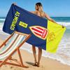 AS Monaco Aufdruck Strandtuch, Großes Weiches Schnelltrocknendes Handtuch für Strand Camping Schwimmen