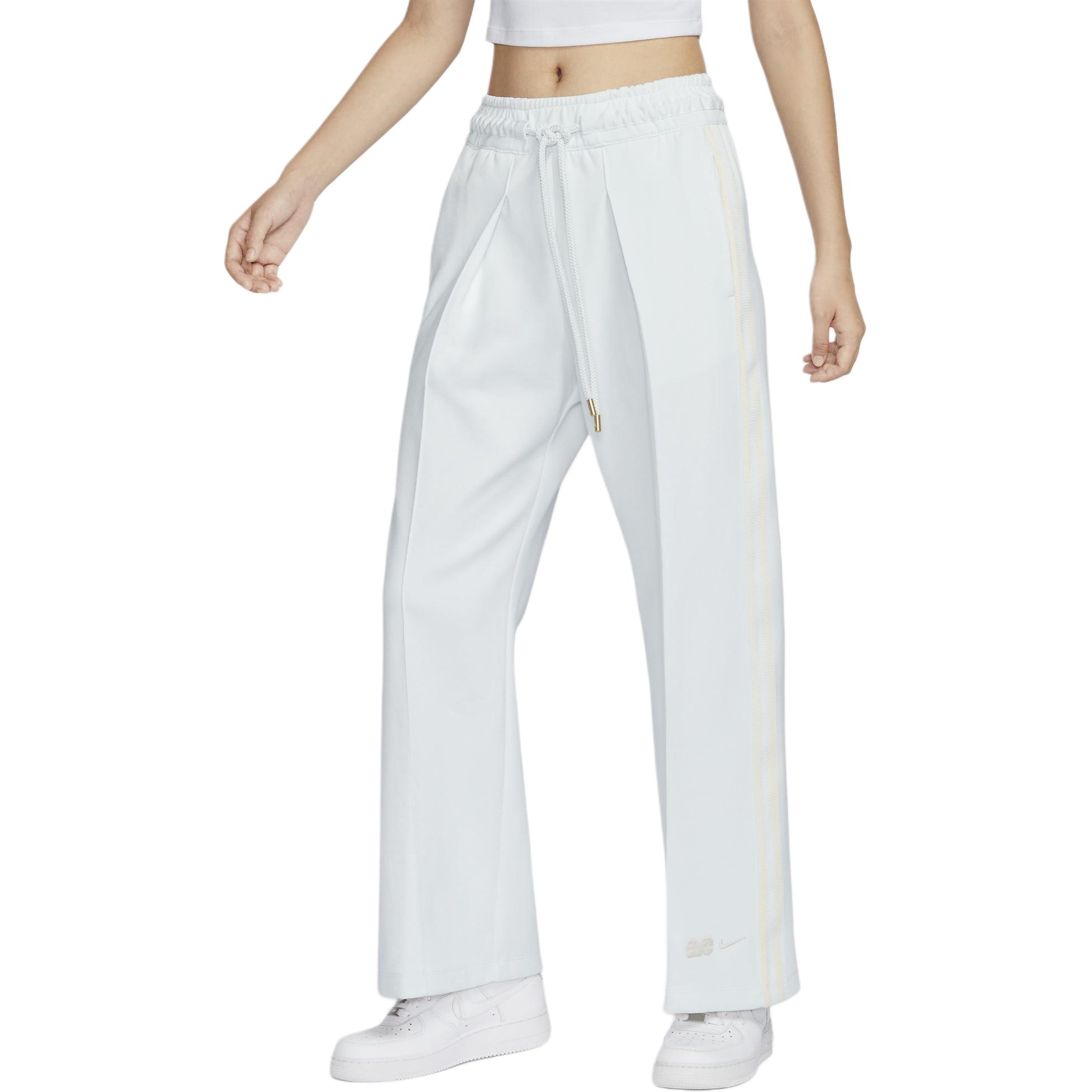 

Nike Naomi Osaka кружевные однотонные прямые трикотажные спортивные брюки женские брюки Mountain-White Light-Ivory FV7799-121 XL