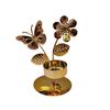 Exquisite Nordic Candle Holder Light Luxury Metal Candlestick Ginkgo Candle Holder  Living Room