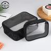 Women Clear PVC Makeup Bag Waterproof Toiletry Bag Carry On Makeup Bag Zipper Cosmetic Bag Travel Toiletry Organizer Pouch