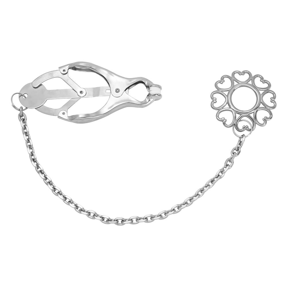 NEW Device Bondage Gear Hard Clover Nipple Clamps Clips Games Sex Toys Adult Products for Women Metal Nipple Clamps Steel Breast