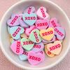 10Pcs New Cute Cartoon XOXO Love Series Flat Back Ornament Jewelry Bows Accessories