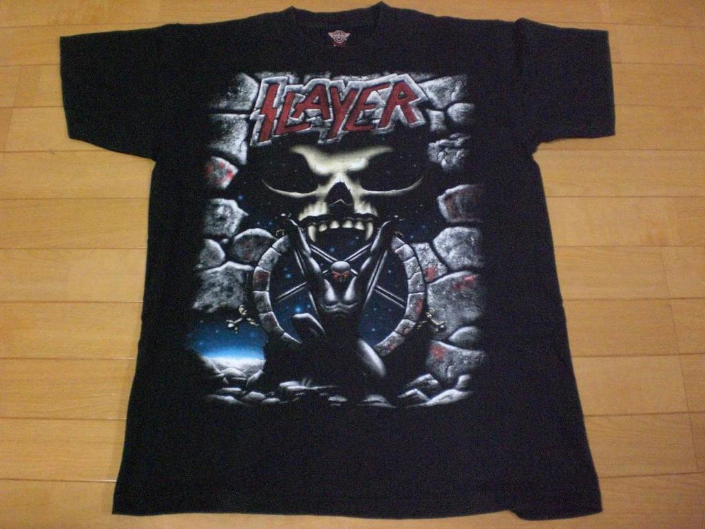 Vintage 90s Slayer Divine Intervention T-Shirt L Black Thrash Metal Metallica