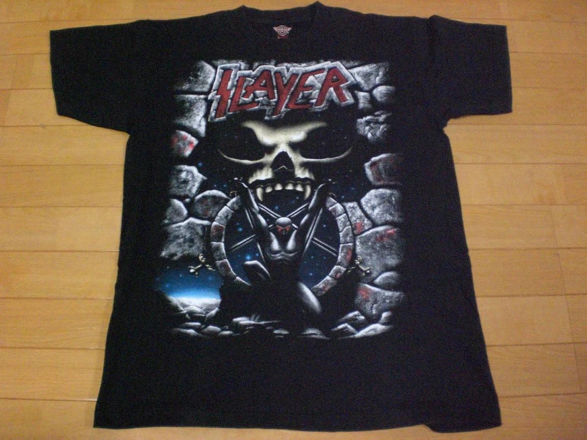

Vintage 90s Slayer Divine Intervention T-Shirt L Black Thrash Metal Metallica 3XL