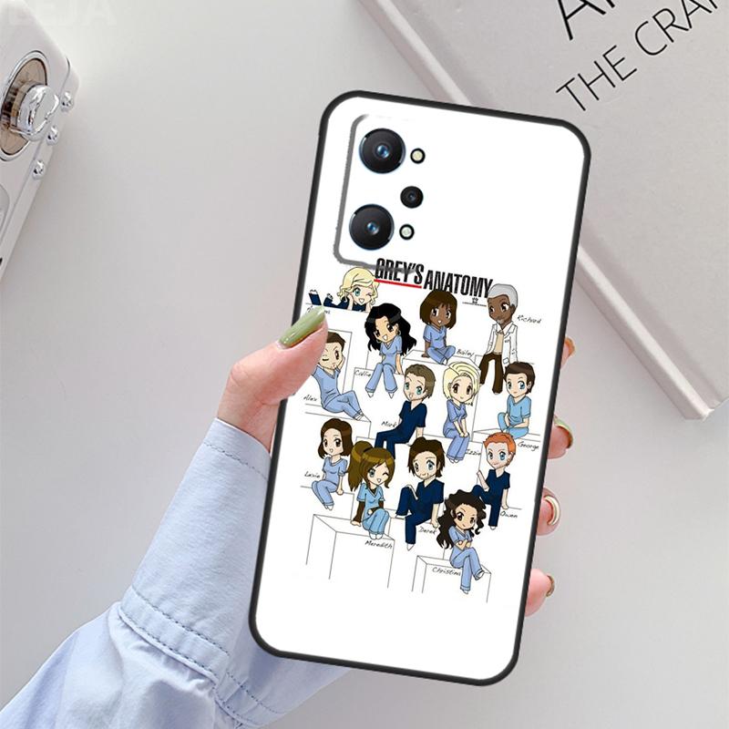 

Greys Anatomy For Realme C61 C75 C55 C51 C21Y C25S C67 C53 13 12 10 11 14 Pro Plus GT 6T 6 5 GT7 Pro Case Realme GT7 Pro
