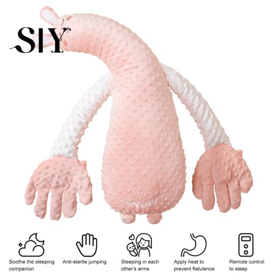 Adjustable Baby Patting Device Patter for Sleep Startle Prevention Stuffed Doll Pillow with Soothing Tool Palm Pad Companion Music Comforting Newborns