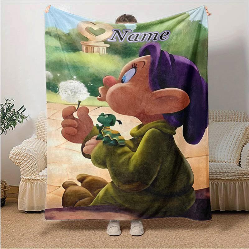 Custom 1pc Seven Dwarfs Snowy Mine Blanket, Soft And Comfortable Blanket, Casual Warm, Camping Travel Blanket, Good Birthday Gift Q9082