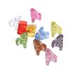 Name Jewelry Beads Clear Acrylic Letter Beads Large Hole 10 Piece Set for DIY Bracelets, Phone Straps and Jewelry
