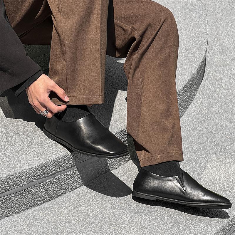 Módní luxusní značka Pánské mokasíny 2025 Nové pánské boty Pravá kůže Pánské ležérní boty Mokasíny Prodyšné Nazouvací Černé řidičské boty