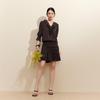 VEROMODA Ruched Ruffle Flared Sleeve Short Dress