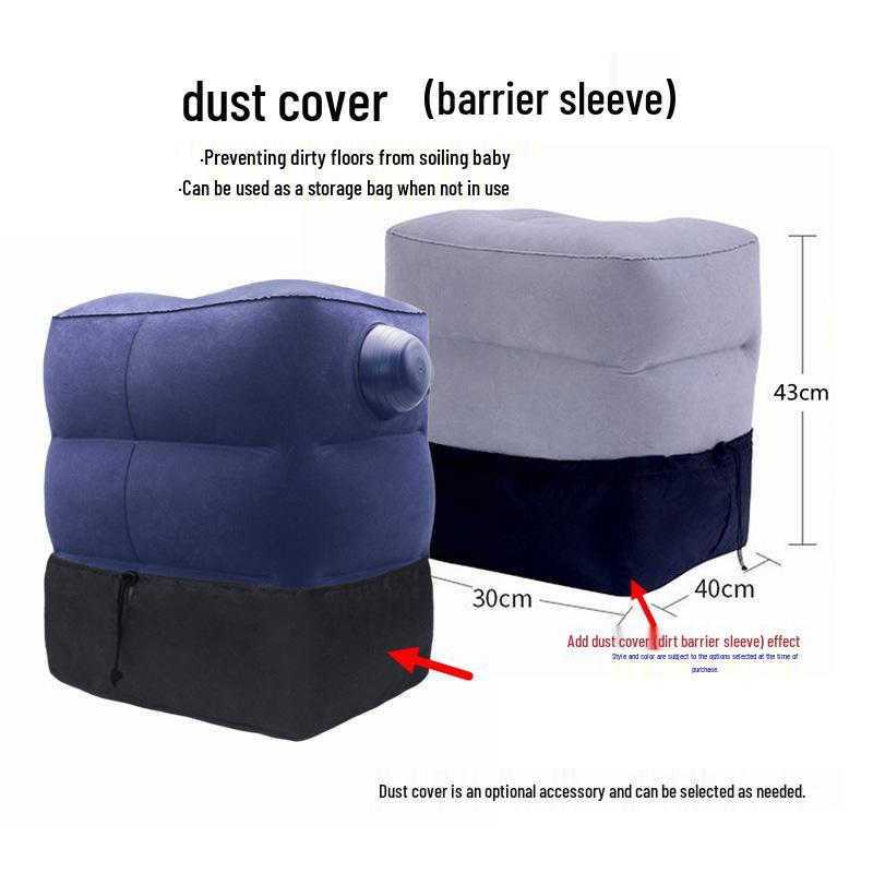 Inflatable Three-Layer Adjustable Footrest Cushion for Travel