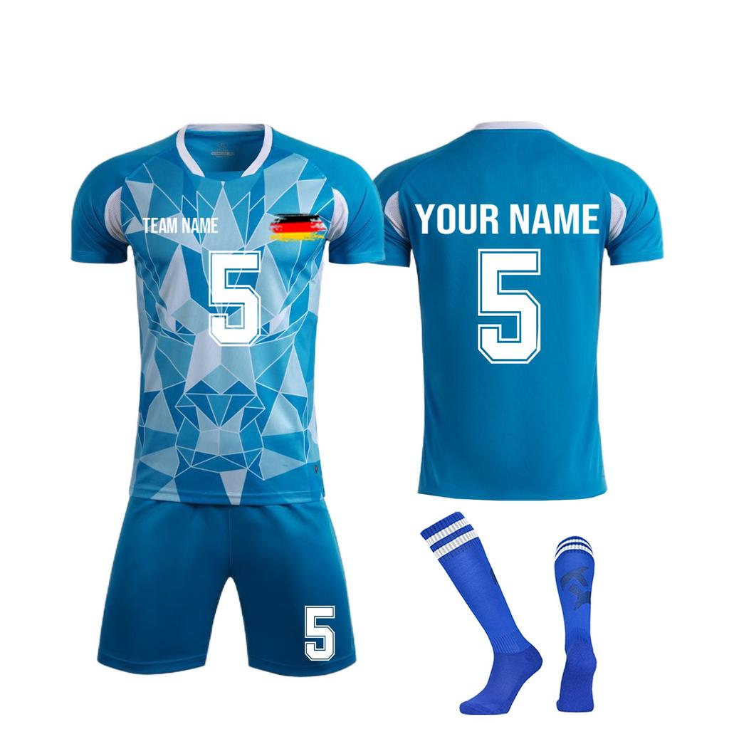 Personalised Shirts Kit Mens Girls With Name Number Custom Football Jerseys For Boys Training Suit