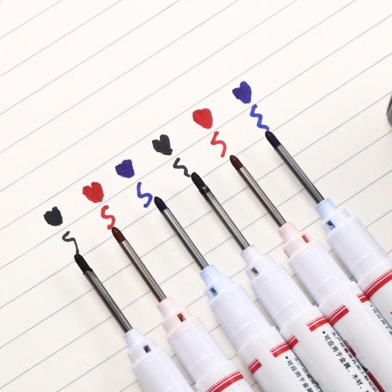 Extra-Long Tip Marker Pen Fine Line Woodworking Tile Metal Marker for Deep Hole & Plumbing Oil-Based
