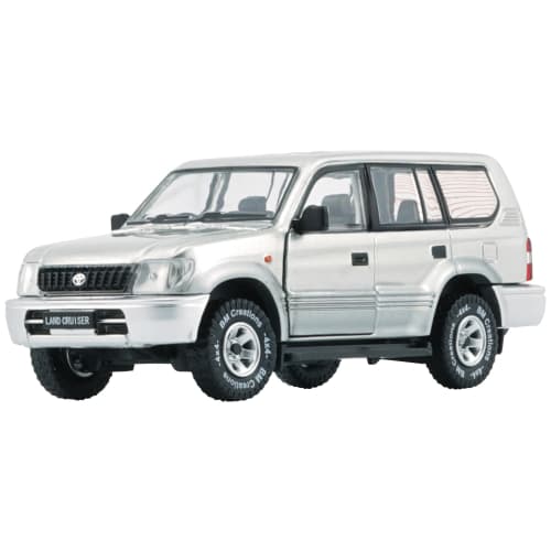 BM CREATIONS 1/64 Scale Toyota Land Cruiser Prado LC95 Silver (LHD) Finished Product