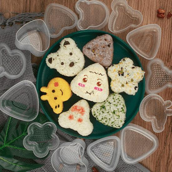 

0.26 Эксклюзивный набор форм для детского бенто-суши, морские водоросли, рисовые шарики Rice Ball Mold - Transparent 9-piece Set