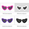 Cute Heart Design Dog Sunglasses PC Lens Wind Sand Dust Proof Protective Eyewears For Pet Walking Running