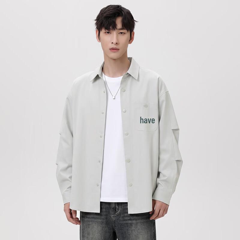 Mark Fairwhale Men's Old Money Style Loose Casual Long Sleeve Shirt Jacket