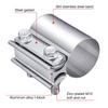Car exhaust pipe clamp 50-100mm Stainless Steel Heavy Duty Exhaust Coupler Muffler Clamp Automotive Replacement Exhaust Clamps