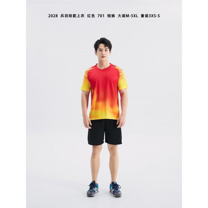 Customizable Unisex Badminton Table Tennis Volleyball Training Uniform Set Kids Adults Sportswear
