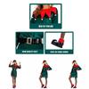 Women's Festive Xmas Elf Outfit Velvet Cosplay Costume With Bells