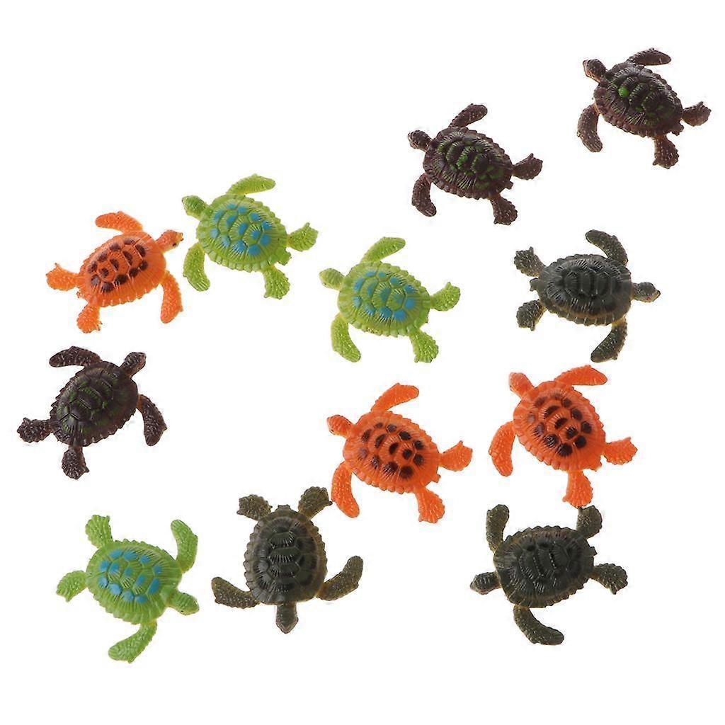 6x 1 Plastic Animal Turtle Models Children Educational
