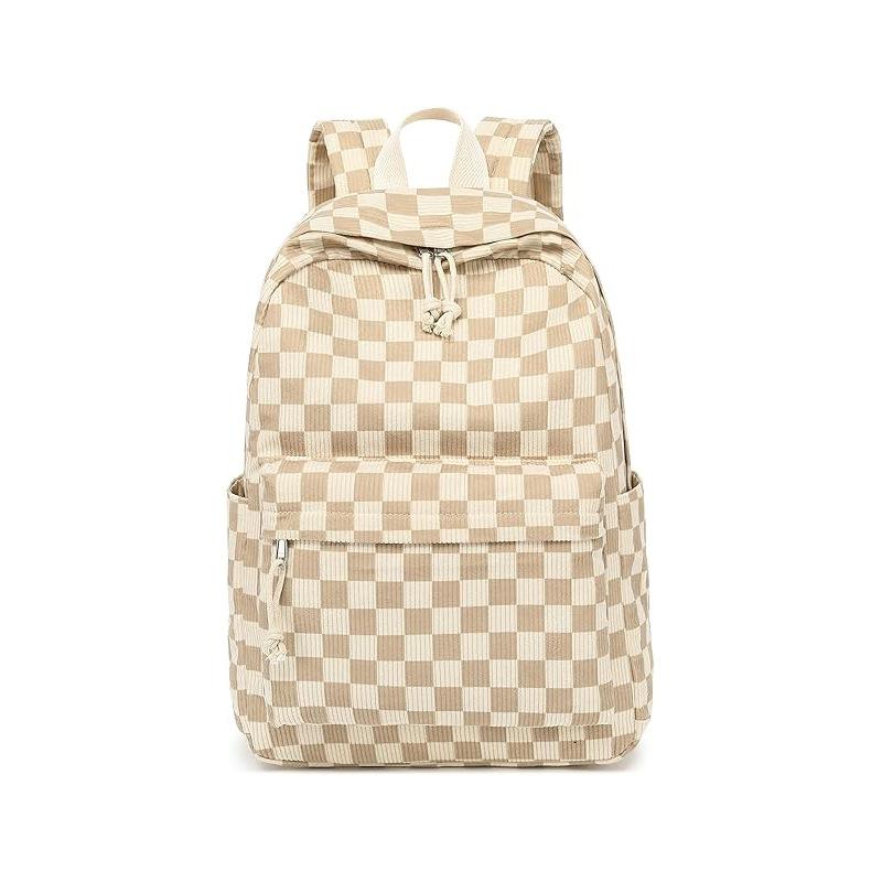 Teen Girl School Bag Elementary School High School Corduroy Strawberry Printed Computer Backpack Backpack Female