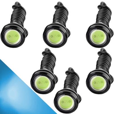 Lumière LED Oeil d'Aigle 18mm 9W Haute Puissance, Voiture Moto DRL Feux de Jour