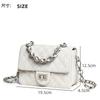Advanced Diamd Grid Chain Bag, New Women's Crossbody Leather Bag, Vintage Classic Light Luxury Hand-held Crossbody Bag