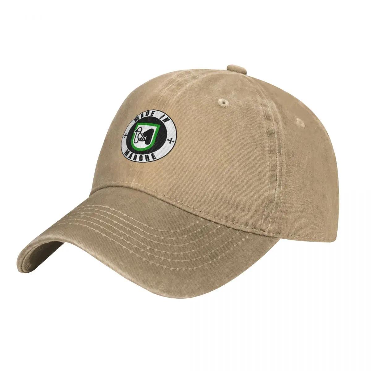 

Made In Marche Flag Coat Of Arms - Cool Italian Marche Region Cowboy Hat Golf Hat Hip Hop Men s Caps Women s