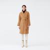 Red Wool Double-faced Long Coat with Belt - Winter Fashion Outerwear