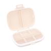 8 Compartments Tablets Case with Sealed Silicone Lid Moist Proof Portable Travel Tablets Organizer