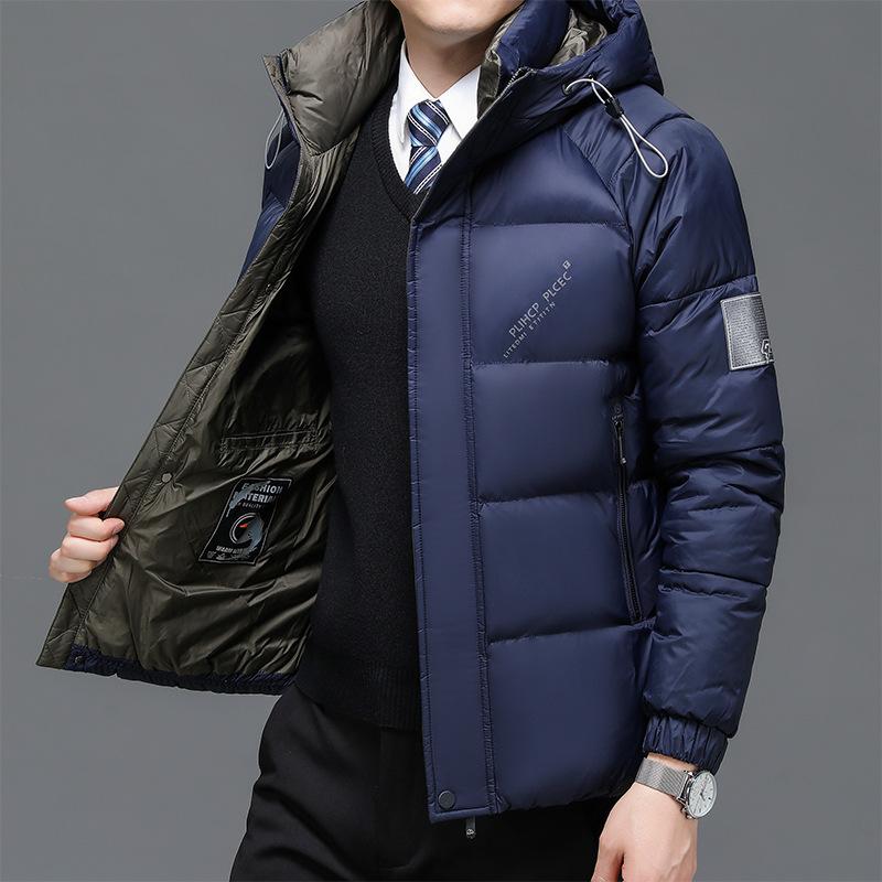 Male Parkas High Quality Casual White Duck Down Parkas Jacket Male Men Winter Jacket Men Warm Thick Hooded Coats