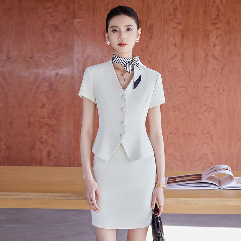Women's Summer Short Sleeve Professional Suit Set