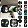 2 Pcs 2D Stretch Car Headrest Covers Ghost Neck Pillowcase Car Interior Decor  All Seasons