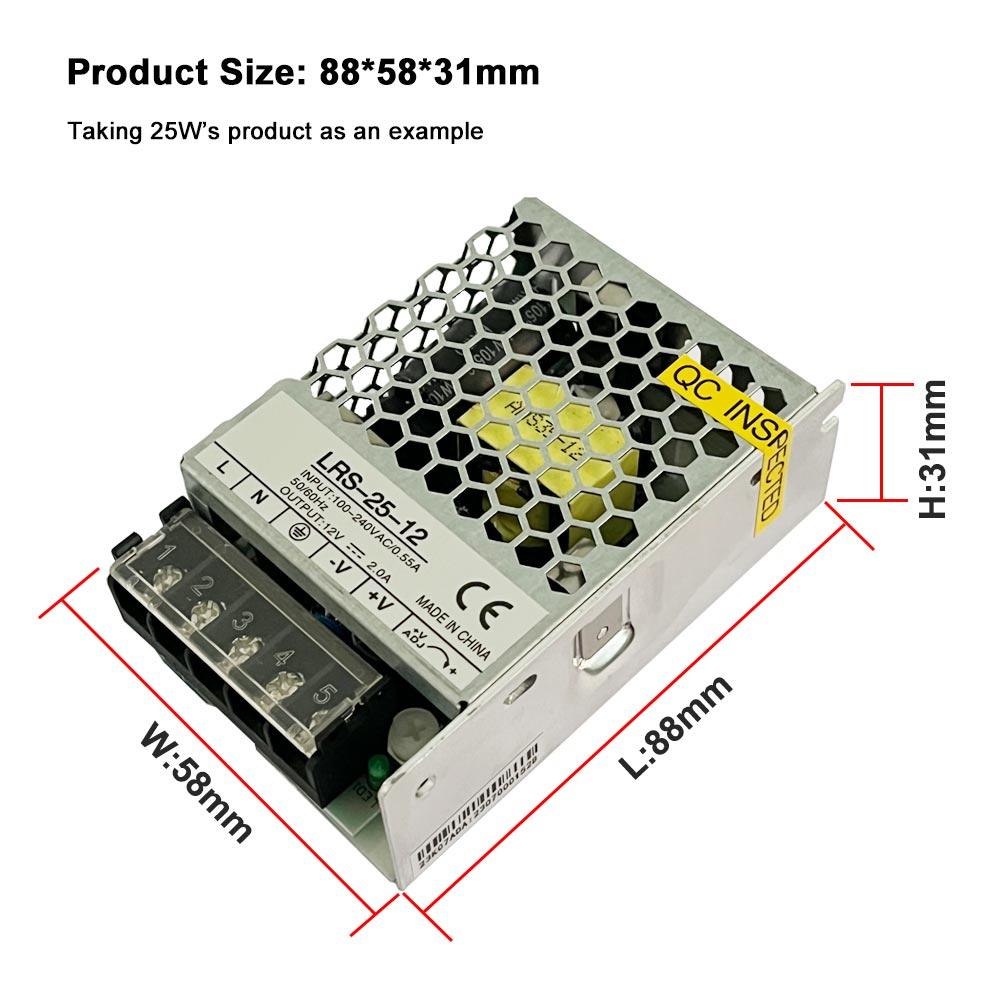 LRS-35W Single Output Ultra Thin Switching Power Supply 5V 12V 24V Transformer